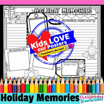 Preview of Holiday Writing Memories : Great For 1st Day Back From Winter Break Activity