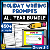 Holiday Writing Prompts Bundle | Paper or Digital
