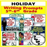 Holiday Writing Prompts Bundle for 5th-6th Grade