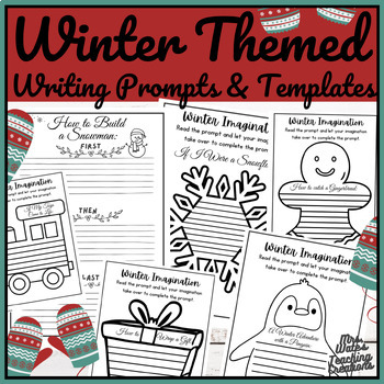 Holiday Writing Prompts, Templates & Winter Craft Activity Pack for ...