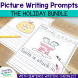 Holiday Picture Writing Prompts and Sentence Starters Bundle