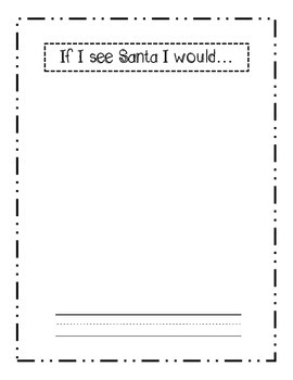 Holiday Writing Sheets by Aubrey Sue's Kinder Corner | TPT