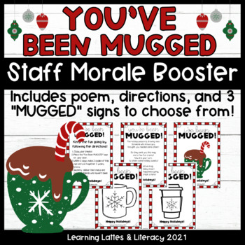 Preview of Holiday You've Been MUGGED Staff Morale December Staff Gift Ideas DIY Fun Ideas