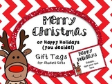 Holiday and Christmas Gift Tags EDITABLE Freebie!!
