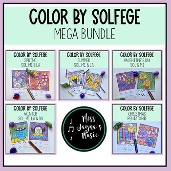 Preview of Color by Solfege Mega Bundle