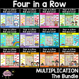 Holiday and Seasonal Four in a Row: Multiplication Game Ma