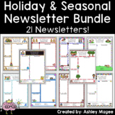 Holiday and Seasonal Newsletter Templates Bundle - Set of 
