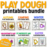 Holiday and Seasonal Play Dough Mats for Fine Motor Activities