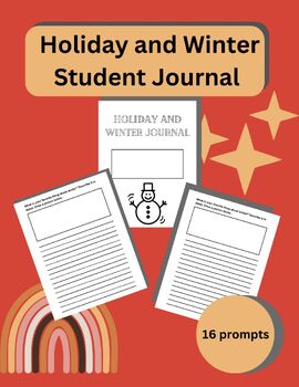 Preview of Winter Holiday and Winter Student Journal