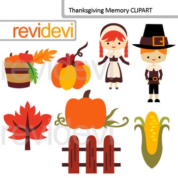 Preview of Holiday clip art Thanksgiving memory