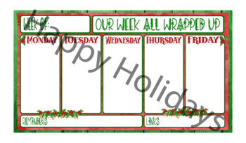 Preview of Holiday themed backdrops for Google Classroom