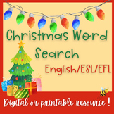 Holiday word search (no-prep digital or printable resource!)