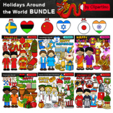 Holidays Around The World Clip Art BUNDLE /Hanukkah /Kwanz