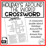 Holidays Around The World Crossword Puzzle | For All Class