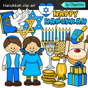 happy hanukkah clipart