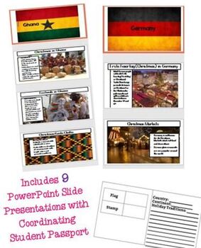 Preview of Holidays Around the World: 9 Country Bundle and Passport (PowerPoint Version)