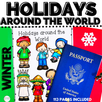 Preview of Holidays Around the World Activities Powerpoint Story Crafts for each Country