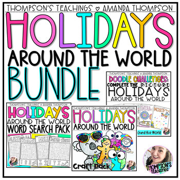 Preview of Holidays Around the World Activities and Crafts - Coloring, Early Finishers