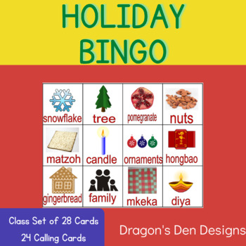 Preview of Holidays Around the World Bingo