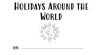 Preview of Holidays Around the World Booklet