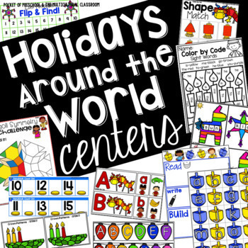Preview of Holidays Around the World Christmas Around the World - Preschool & Kindergarten