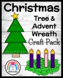 Christmas Tree and Advent Wreath Craft Pack for Holidays A