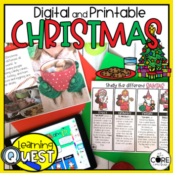 Preview of Holidays Around the World - Digital Christmas Activities - December Activities
