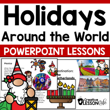 Preview of Christmas Holidays Around the World Lessons for First and Second Grade