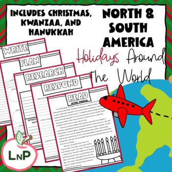 Preview of Holidays Around the World Christmas, Kwanzaa, Hanukkah in North & South America