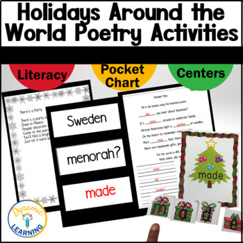 Preview of Holidays Around the World Christmas Traditions Literacy Activities First Grade