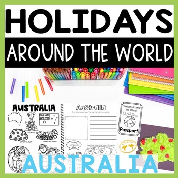 Preview of Holidays Around the World - Christmas in Australia, Powerpoint Lesson & Craft