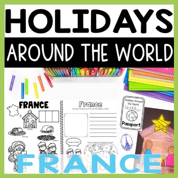 Preview of Holidays Around the World - Christmas in France, Powerpoint Lesson & Craft