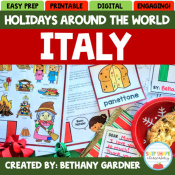 Preview of Holidays Around the World - Christmas in Italy - Printable and Digital!