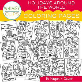 Preview of Holidays Around the World Coloring Pages