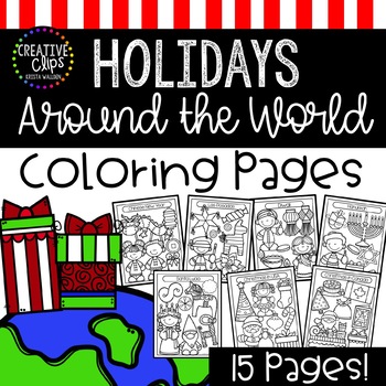 Preview of Christmas Around the World Coloring Pages: Christmas Coloring Pages