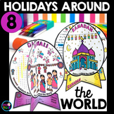 Holidays Around the World Craft Activities Reading, Word S