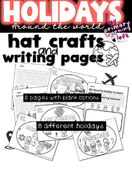 Preview of Holidays Around the World Craft and Writing~ Winter Holidays 