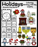 Holidays Around the World Crafts, Coloring Pages - Hanukka