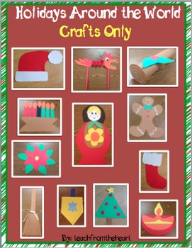 Preview of Holidays Around the World Crafts Only