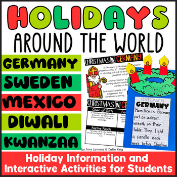 Preview of Holidays Around the World | December Crafts for Christmas, Kwanzaa, Diwali