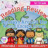 Holidays Around the World Reading Comprehension Escape Roo
