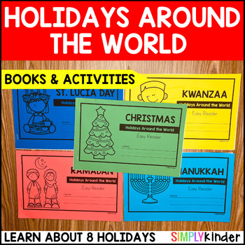 Preview of Christmas & Holidays Around the World Informational Easy Readers & Activities