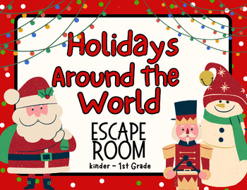 Preview of Holidays Around the World Escape Room K-1