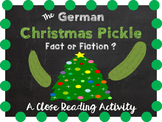 Holidays Around the World - German Christmas Pickle - Clos
