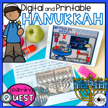 Preview of Holidays Around the World - Digital Hanukkah - Hanukkah Informational Text