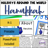 Holidays Around the World Hanukkah Worksheets, Flip Book -