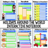 Holidays Around the World Interactive Notebook | Print and