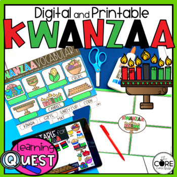 Preview of Holidays Around the World - Digital Kwanzaa - December Holiday Crafts