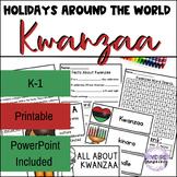 Holidays Around the World Kwanzaa Worksheets, Flip Book, -