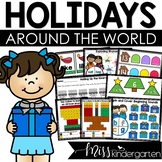 Holidays Around the World Low Prep Kindergarten Games and Centers